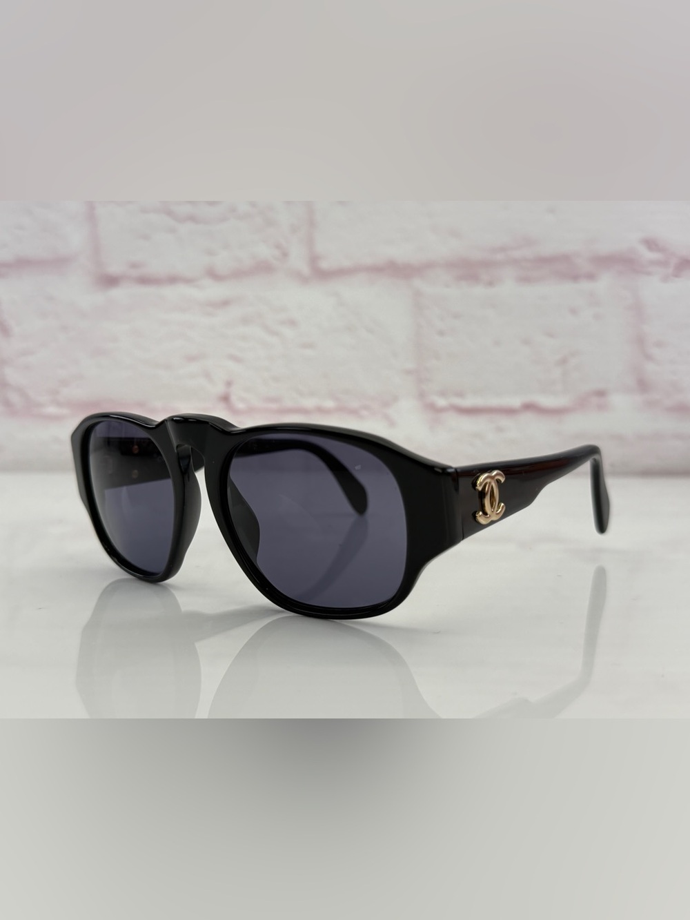 CHANEL BLACK LOGO SUNGLASSES 01452